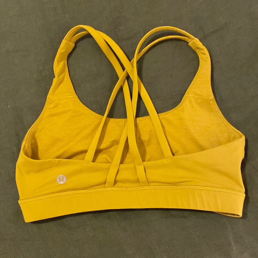 Lululemon energy sports bra - yellow size 6